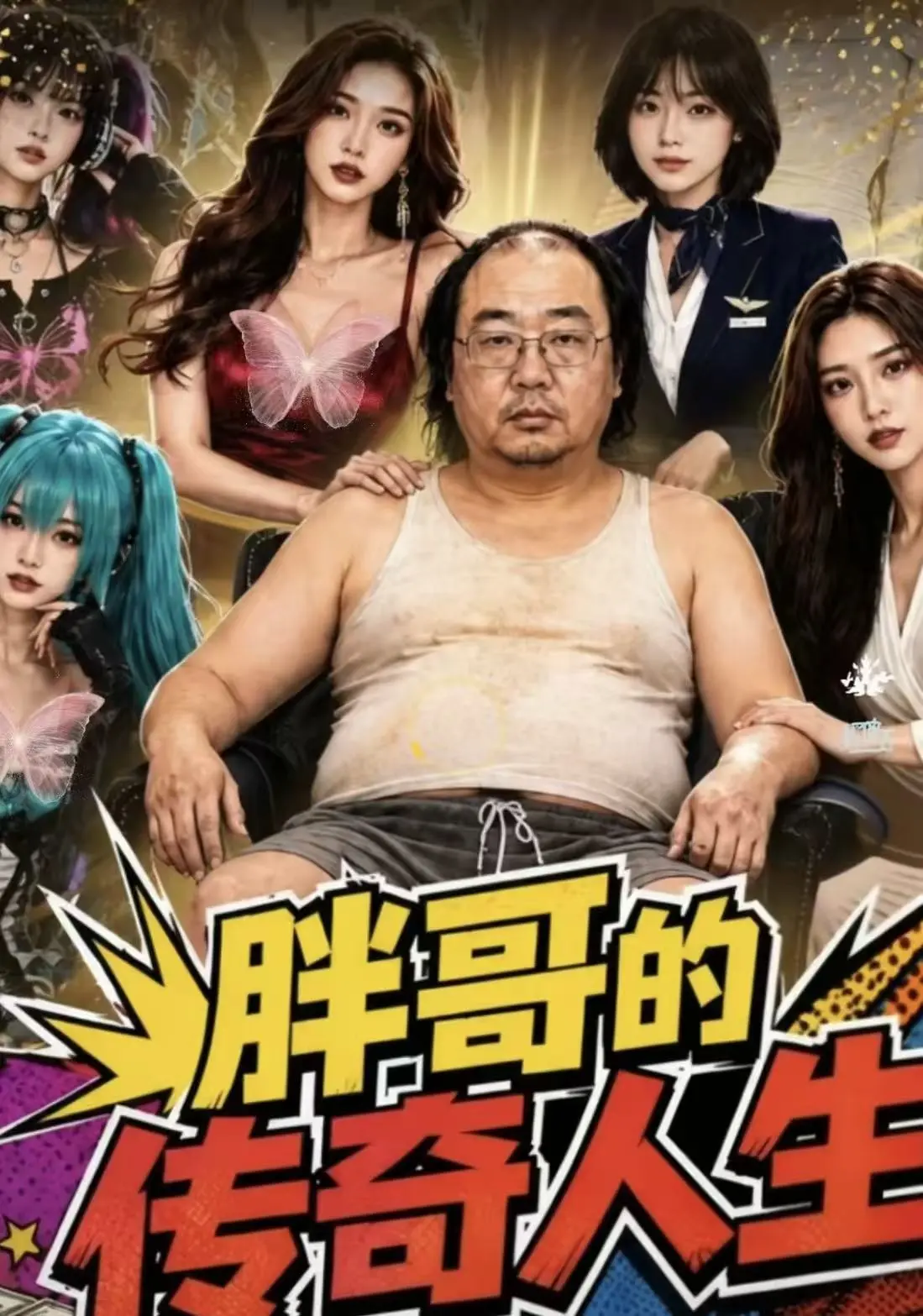 《胖哥的传奇人生》全集无广告免费在线观看-黄果魔改ai短剧胖哥的传奇人生夸克迅雷网盘直达-200斤胖子逆袭太解气